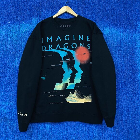Imagine Dragons 2024 Loom World Tour Rock Band Crewneck XL - Picture 1 of 4